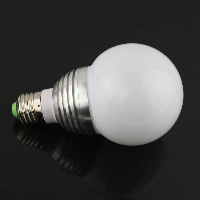 5W E27 RGB Globe LED Light Bulb with Remote Control 85V 265V|light bulb connector types|bulb capbulb auto |