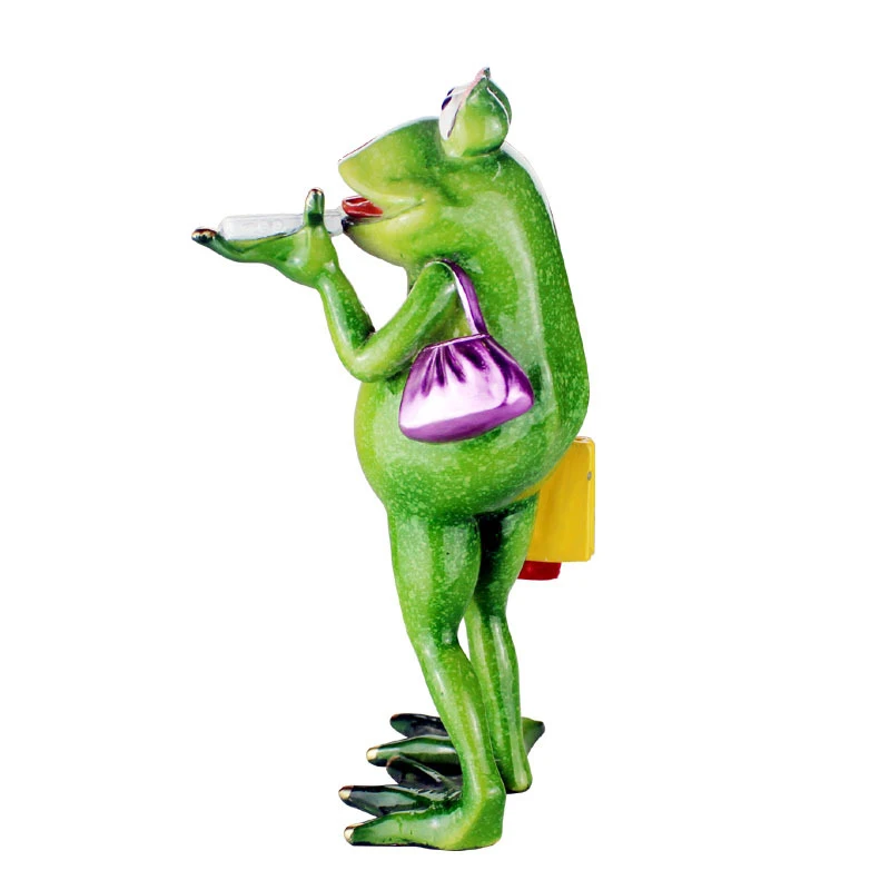 Новое необычное новое ремесло подарок шоппинг лягушка украшение дома Смола офис