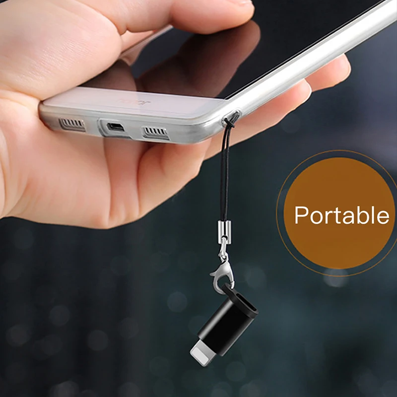 ! Адаптер OTG ACCEZZ с разъемом Micro USB Мама на 8 Pin Lighting для iphone X XS MAX XR 7 6S Plus конвертер