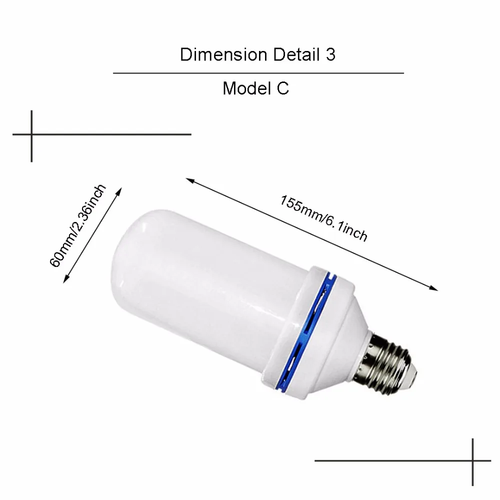 E26 E27 светодиодная лампа с пламенем огнеупорная E14 B22 SMD2835 Мерцающая декоративная