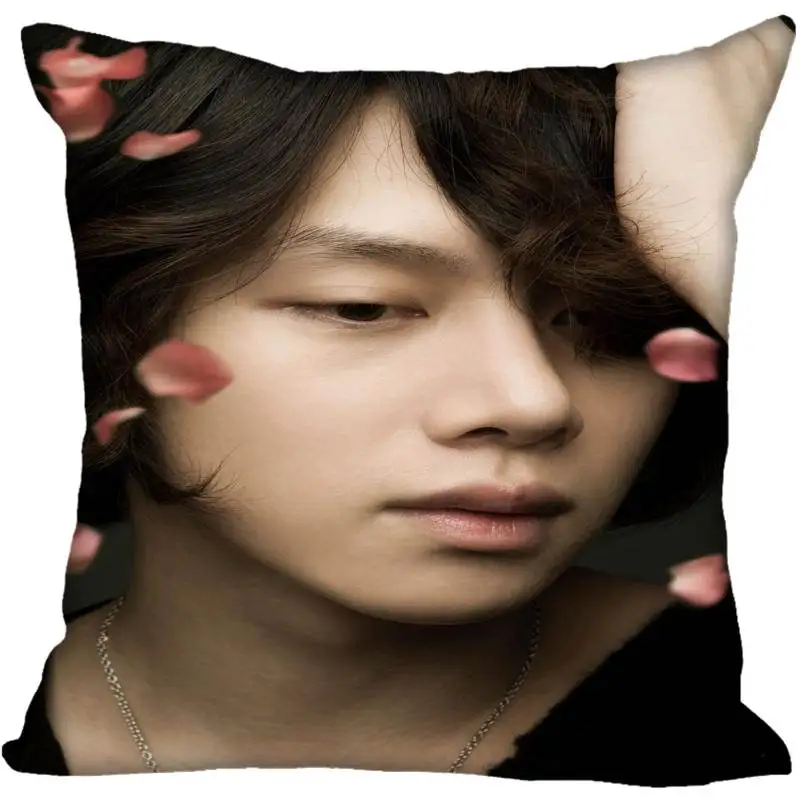 10 Заказ Kpop Super Junior Ким хечул печатных квадратный шелк наволочки 40x40 см, 35x35 см одна сторона атласная Наволочка логотип - Цвет: 10