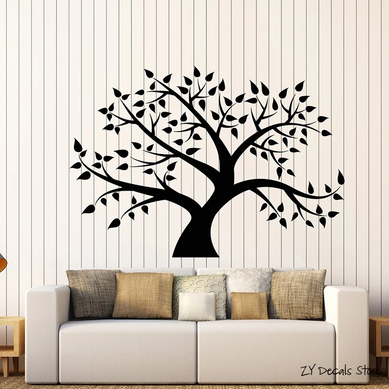 

Tree Vinyl Wall Decal Family Tree Forest Nature Leaves Wall Stickers Branch Art Mural For Nursery Living Room Decoration L618