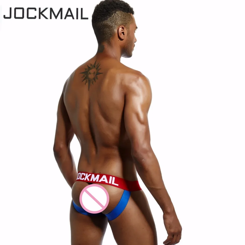 JOCKMAIL Brand Mens Jock Straps Briefs Underwear Bikini Cotton Men Jockstraps Gay Penis Pouch Thong G Strings Backless Buttocks |