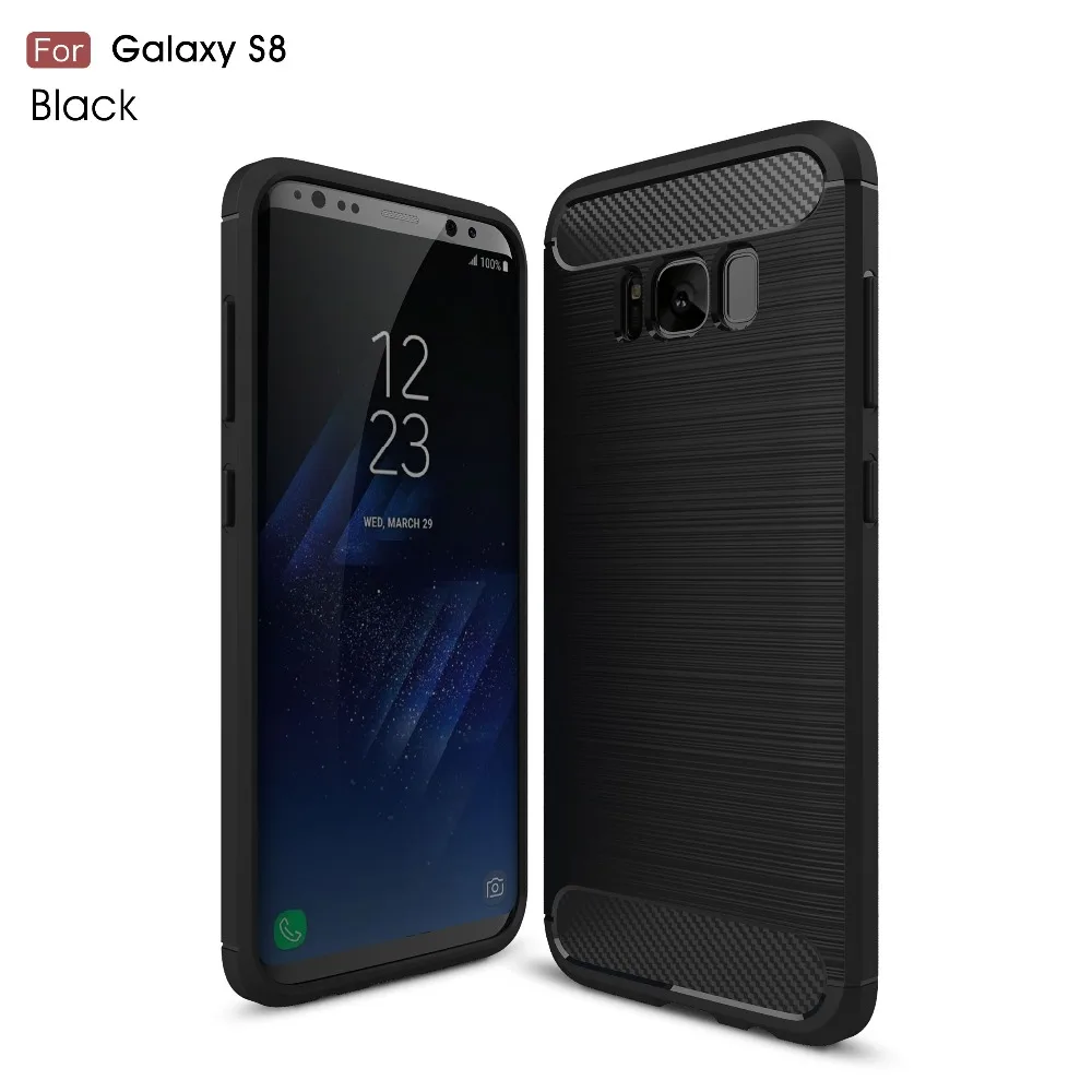 Для Samsung Galaxy S8 чехол тонкий прочный Панцири ударопрочный гибридный Мягкий