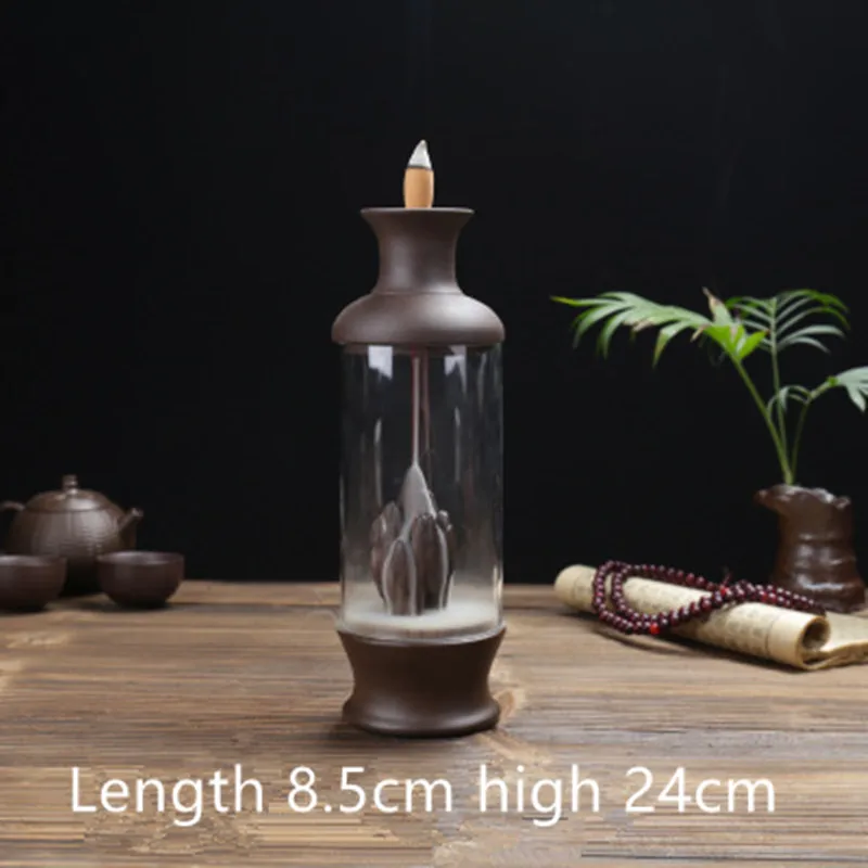style 3 Маленький Будда ладан держатель Blackflow ладан горелки творческий дом курильница керамическое ремесло креативный подарок E - Цвет: style 3