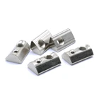 Т-образная гайка M3 M4 M5 M6 M8 Т-образная пружинная гайка с полукруглым упругим пазом для алюминиевого профиля серии 2020, 3030, 4040