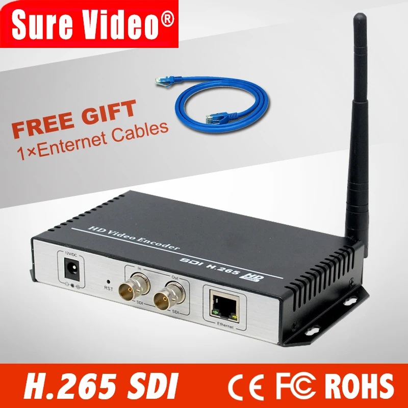 H.265 / H.264 HD SDI в IP потоковое видео аудио кодировщик Wifi с HTTP /RTSP /RTMP /UDP /ONVIF протокол|sdi to