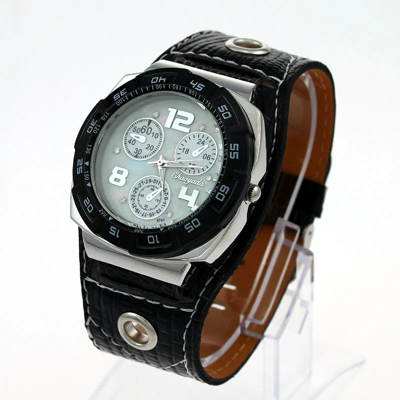 Мужские наручные часы U7 повседневные кварцевые с кожаным ремешком в стиле