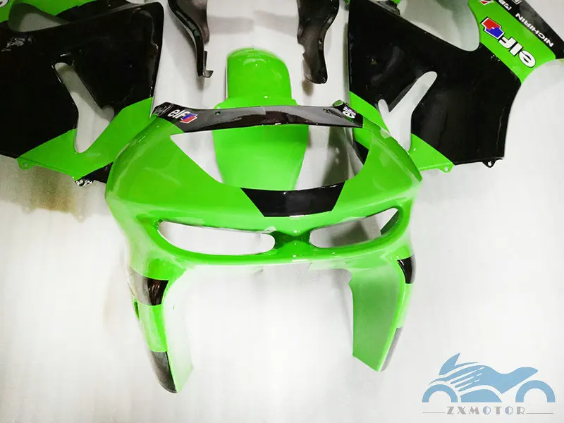 Набор обтекателей для мотоциклов ZX 6R ZX636 98 99 Зеленый и черный | Автомобили