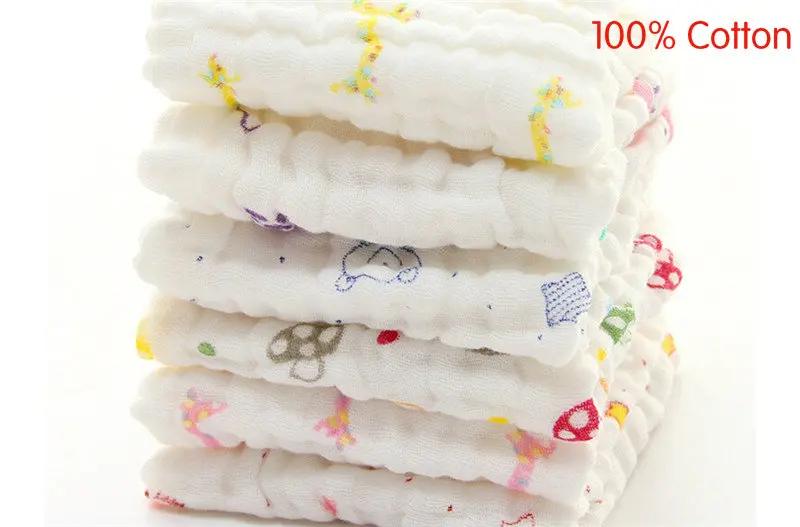 100% хлопковая марля для новорожденных младенцев мультяшное лицо купания женская