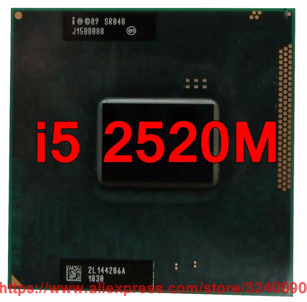 Оригинальный процессор lntel Core i5 2520M SR048 (3M кэш/2 50 ГГц/двухъядерный) Стандартный для