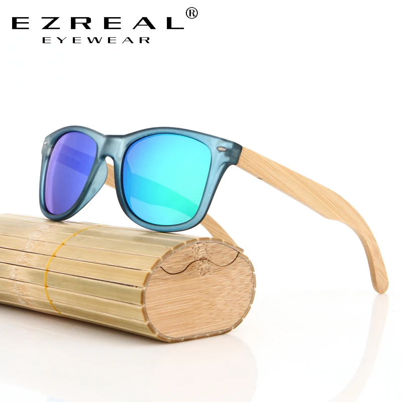 EZREAL Wood Солнцезащитные очки Мужские Винтажные брендовые дизайнерские женские