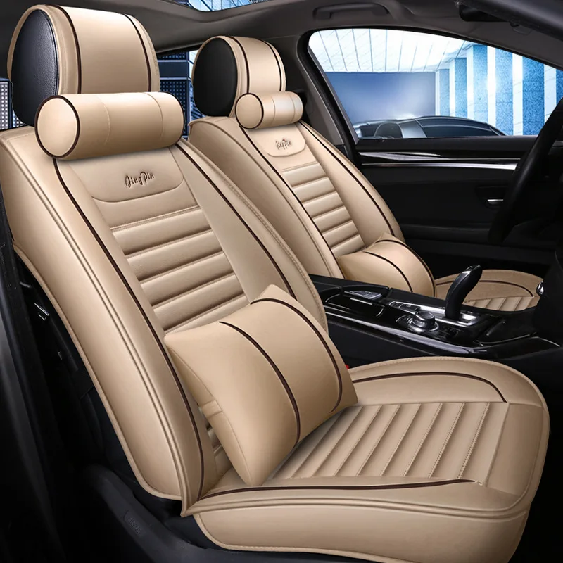 2019 новые роскошные чехлы для сидений автомобиля из искусственной кожи Ford mondeo Focus