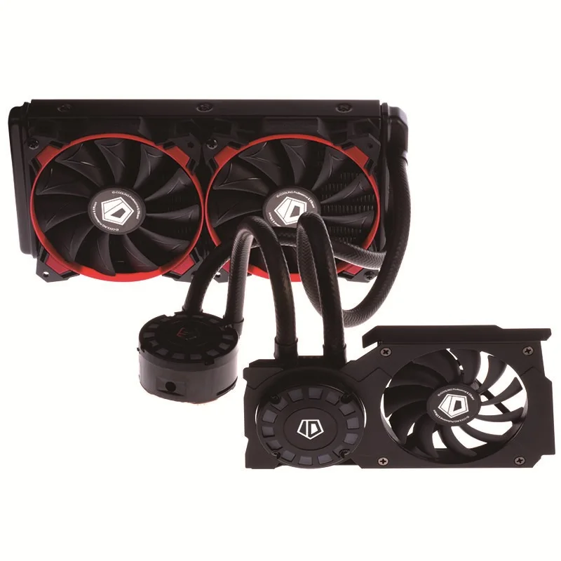 ID COOLING Hunter Duet R интегрированный процессор с водяным охлаждением + GPU двухсторонний
