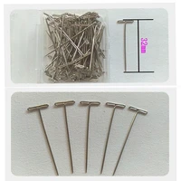 100pcslot t pins for craft jewelry knitting sewing crafting t pins for holding wigs display on canvas head