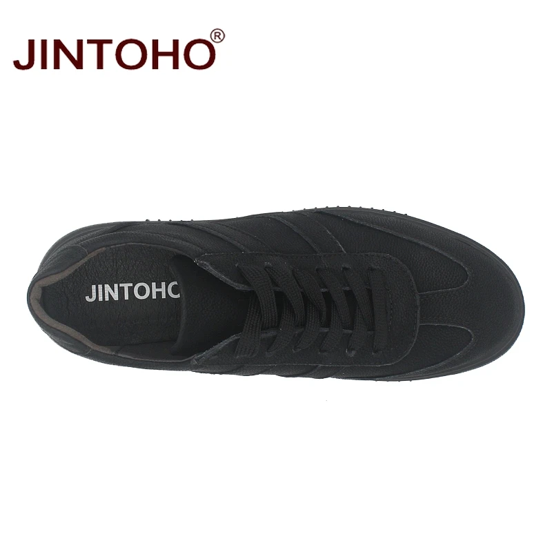 Туфли JINTOHO мужские из натуральной кожи Повседневная модная брендовая