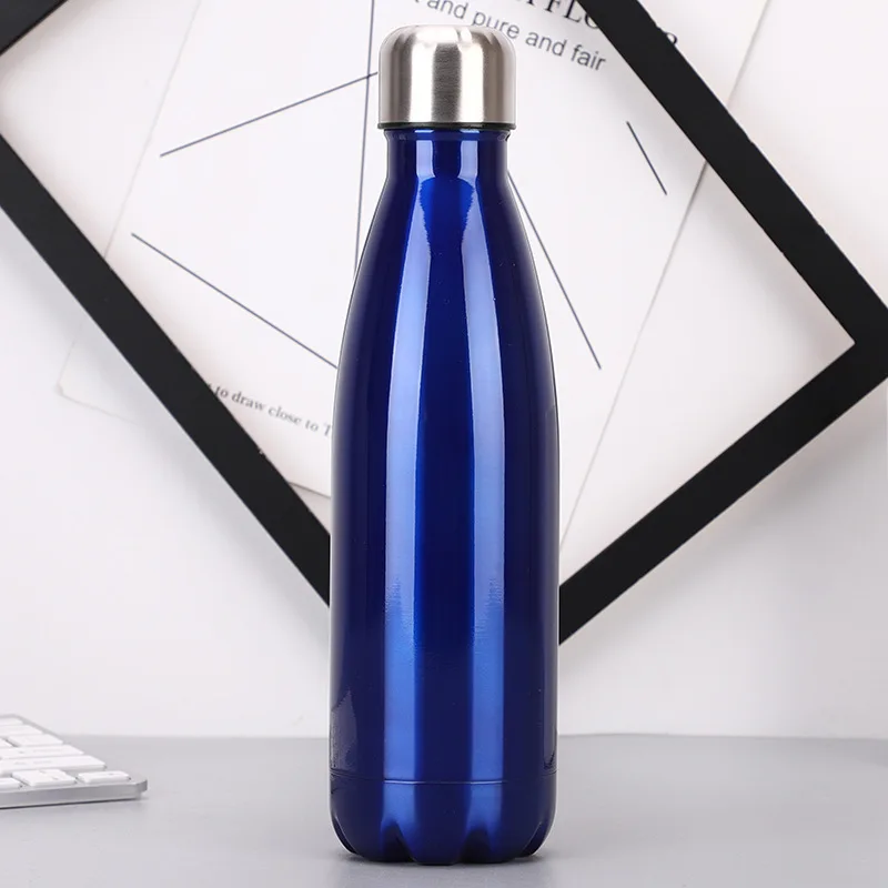 H Розовое золото бутылка для воды Нержавеющая сталь термос eco-friendly вакуумный термос с изоляцией Портативный чашка для походов, для напитков бутылка - Цвет: H