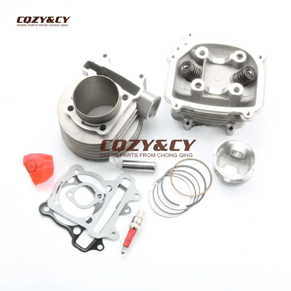 155cc EGR Cylinder Head Assembly &amp 58.5mm Big Bore KIT for SCOOTERS 150cc GY6 157QMJ MOTOR | Engines Engine Parts