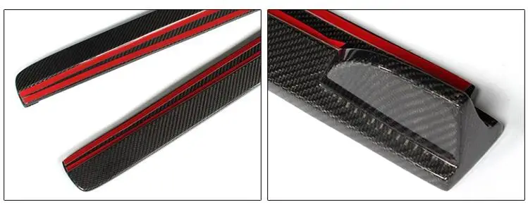 Автомобиль углеродного волокна боковые юбки комплект крышка для Volkswagen VW Polo Hatcback по FedEx