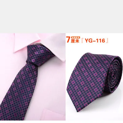 2018 модный мужской галстук из хлопка деловой ГАЛСТУК 7 см Свадебный жениха в