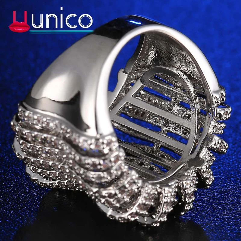 

UUNICO 2018 Hot Sale Style AAA Zircon Ring Anti-allergy Simple Wedding Couples Rings Bijouterie for Woman Gift J088