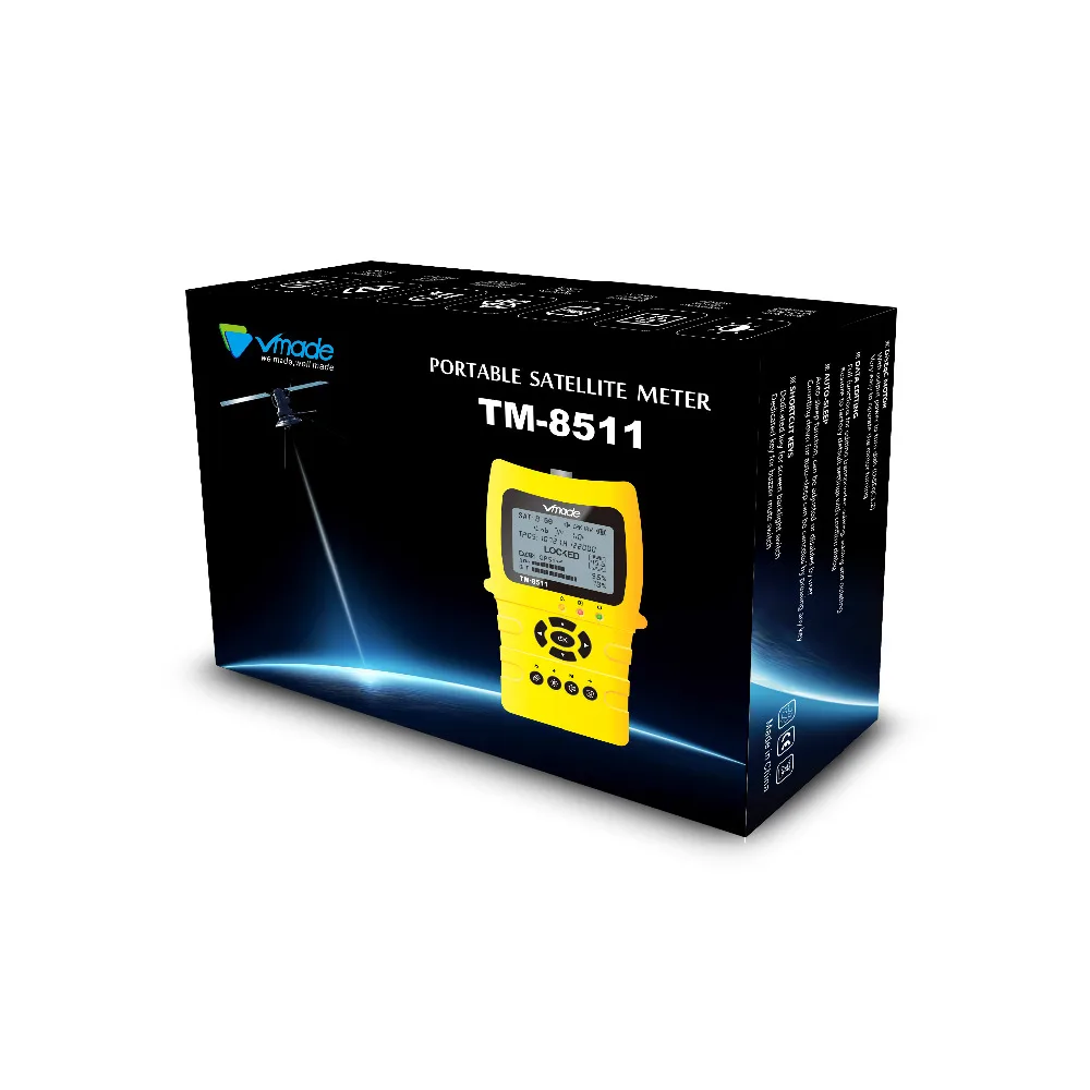 TM-8511 HD satfinder DVB-S2 спутниковый Finder высокой четкости MPEG-4 DVB S2 измеритель Full 1080P V8 lnb sat