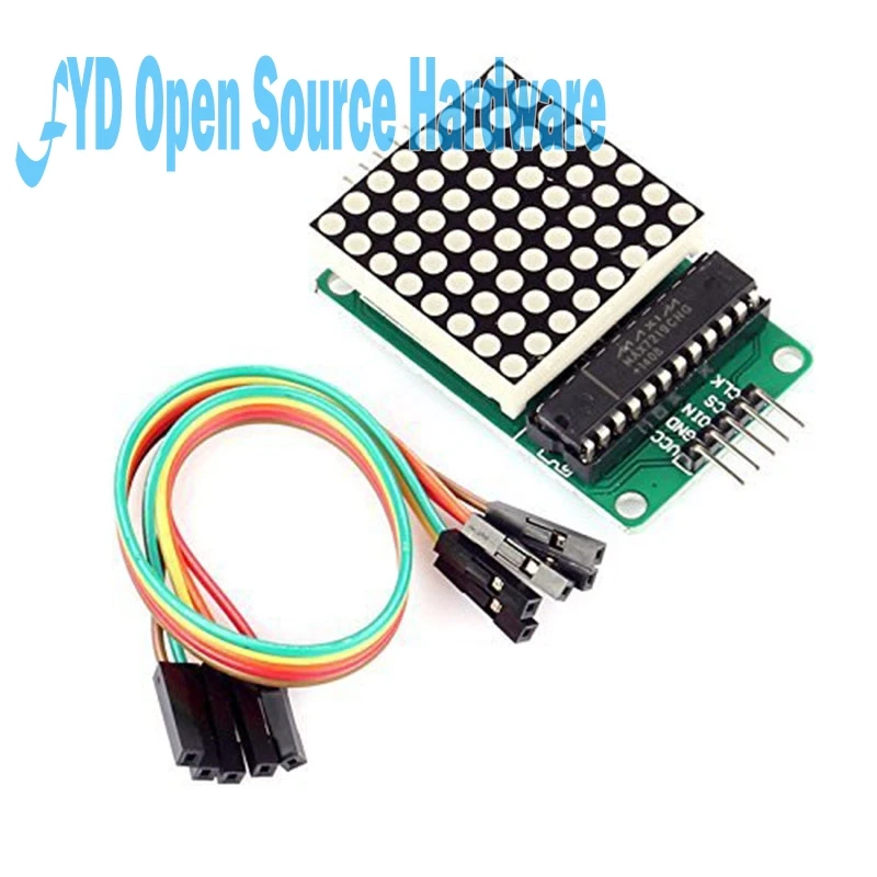 Модуль управления MAX7219 для arduino 5 В интерфейсный модуль 8x8 выходной ток общий