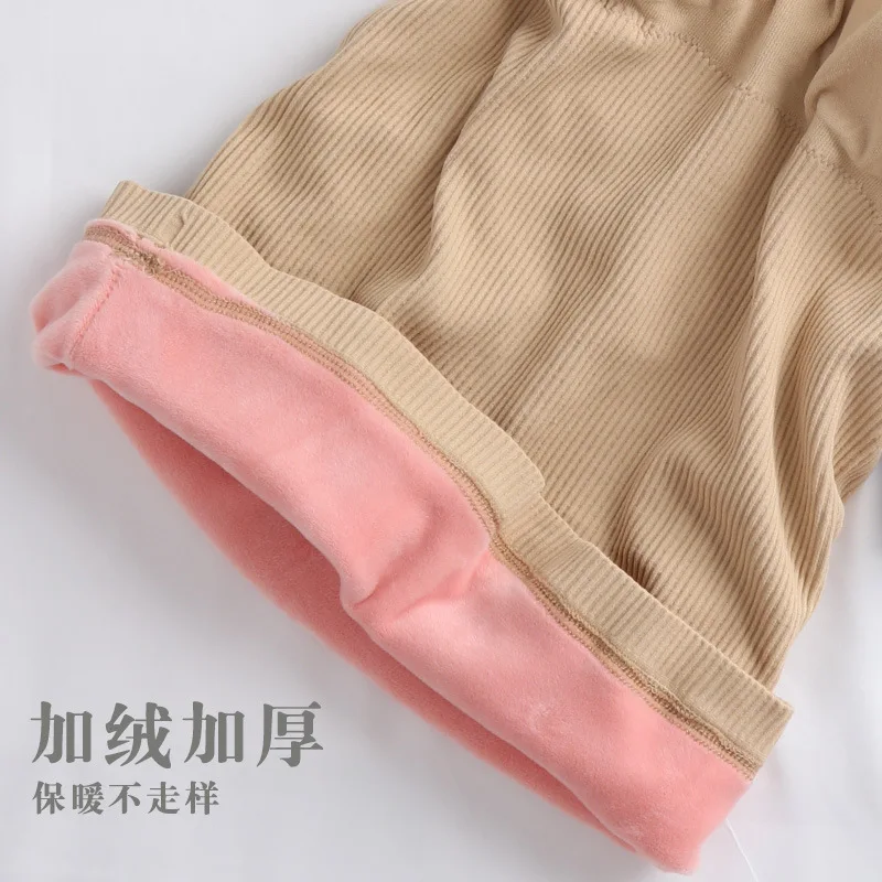 Женское бархатное кружевное термобелье жилет Толстая Женская зимняя теплая