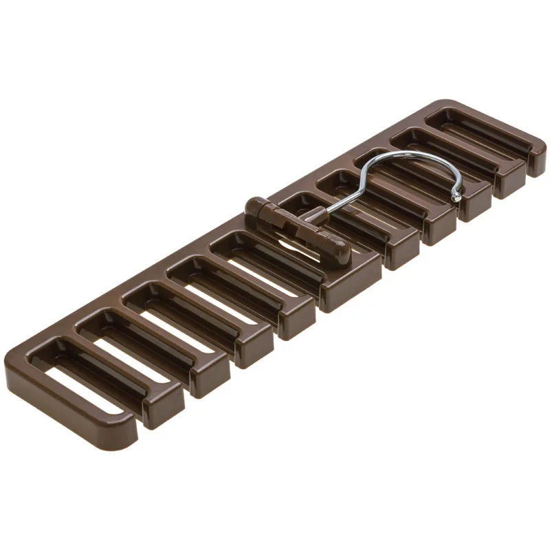 10 card slot brown Anpro 8/10 слот для карт галстук ремень полка-органайзер для хранения свисающий шарф шарфы рамка гардероб космическая экономия Организации - Цвет: 10 card slot brown