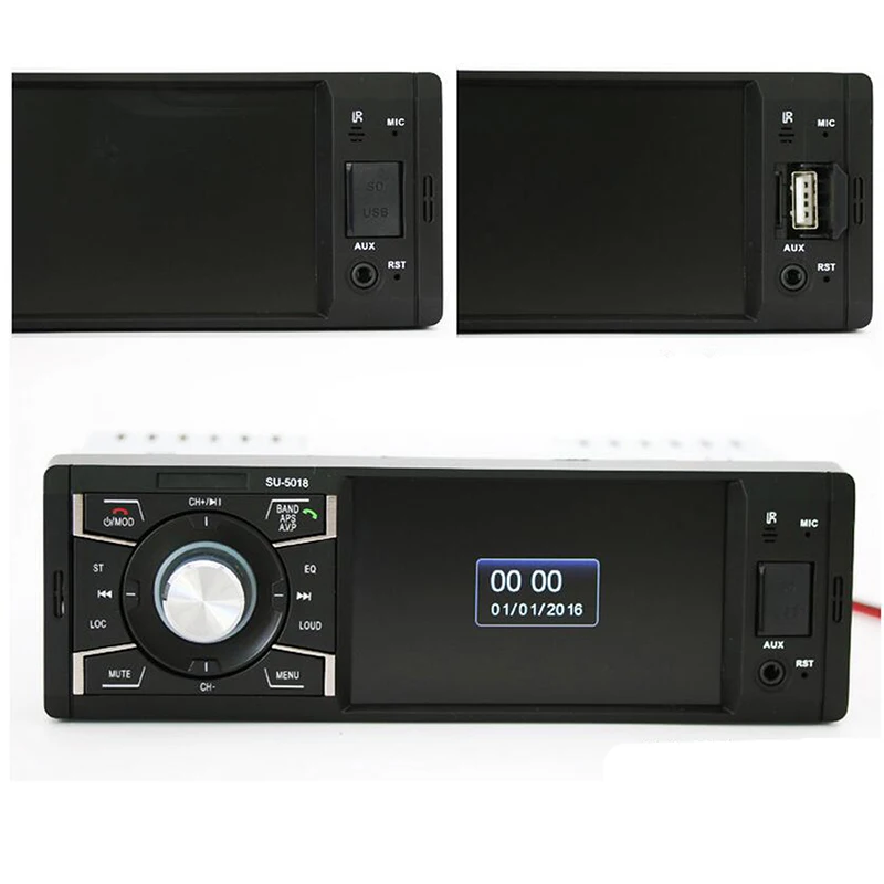 HD цифровой Экран FM MP3 MP4 плеер изображение при движении задним ходом SD USB Зарядное