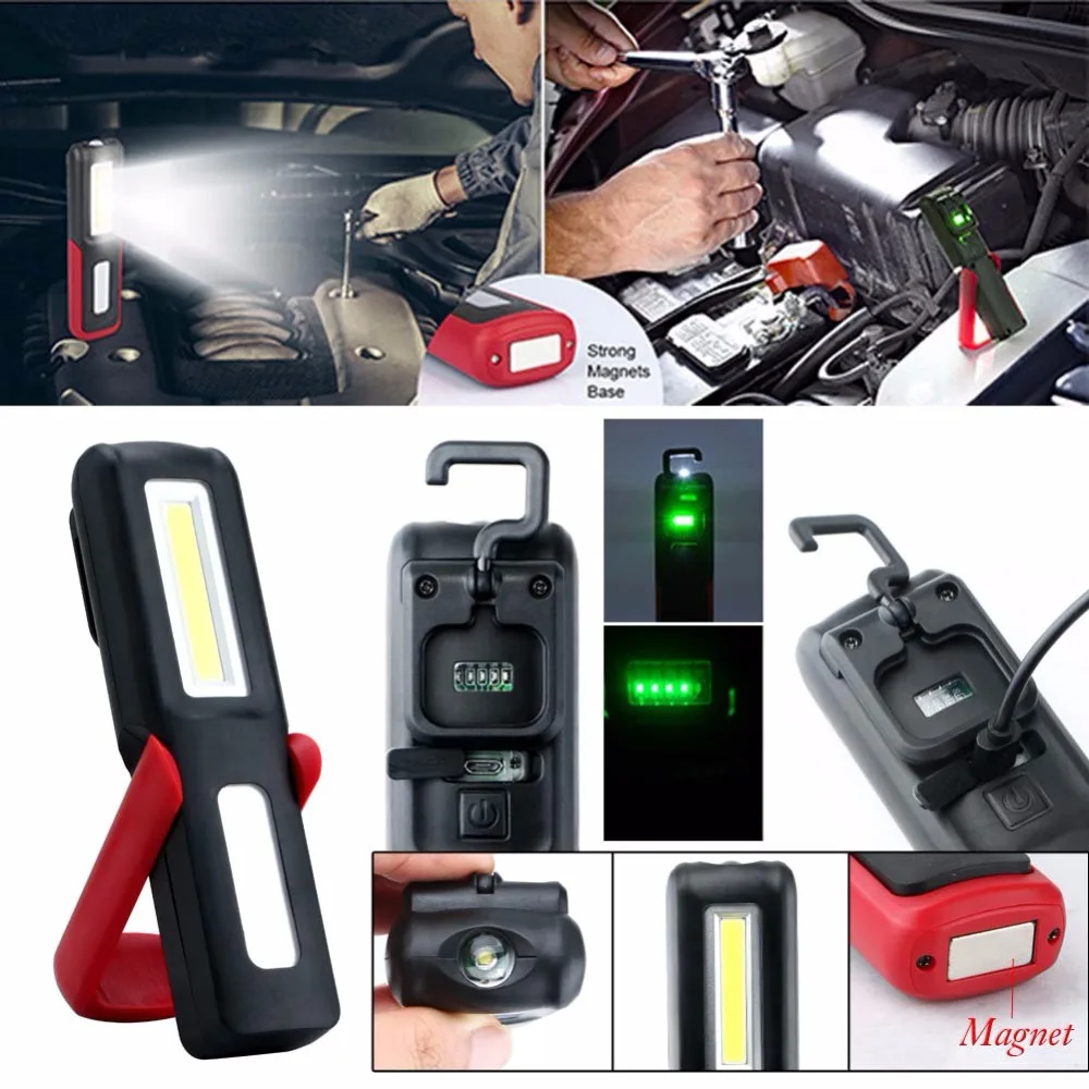 2018 Новый 3 Вт Cob светодиодный рабочий свет лампа портативный USB Перезаряжаемый