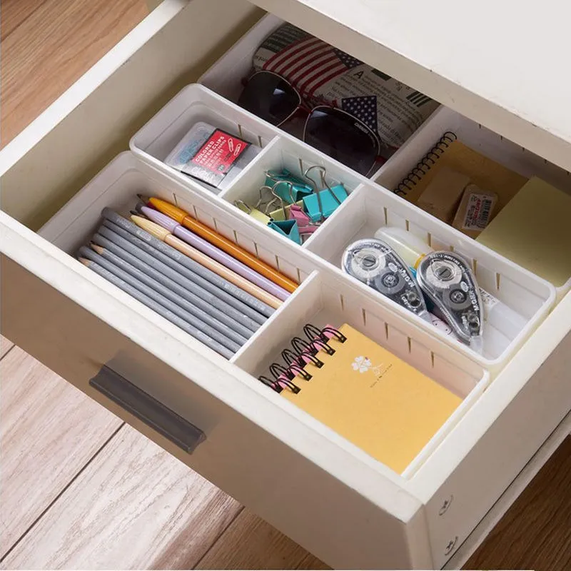 Hot Adjustable Home Drawer Storage Organizer Kitchen Partition Divide Cabinet Box | Boxes &amp Bins
