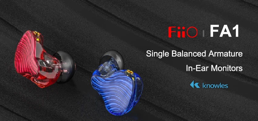 Fiio FA1 Ноулз ED-33357 одиночный сбалансированный драйвер арматуры HiFi наушники контролировать в уши со съемным MMCX кабелем DLP 3D печатным
