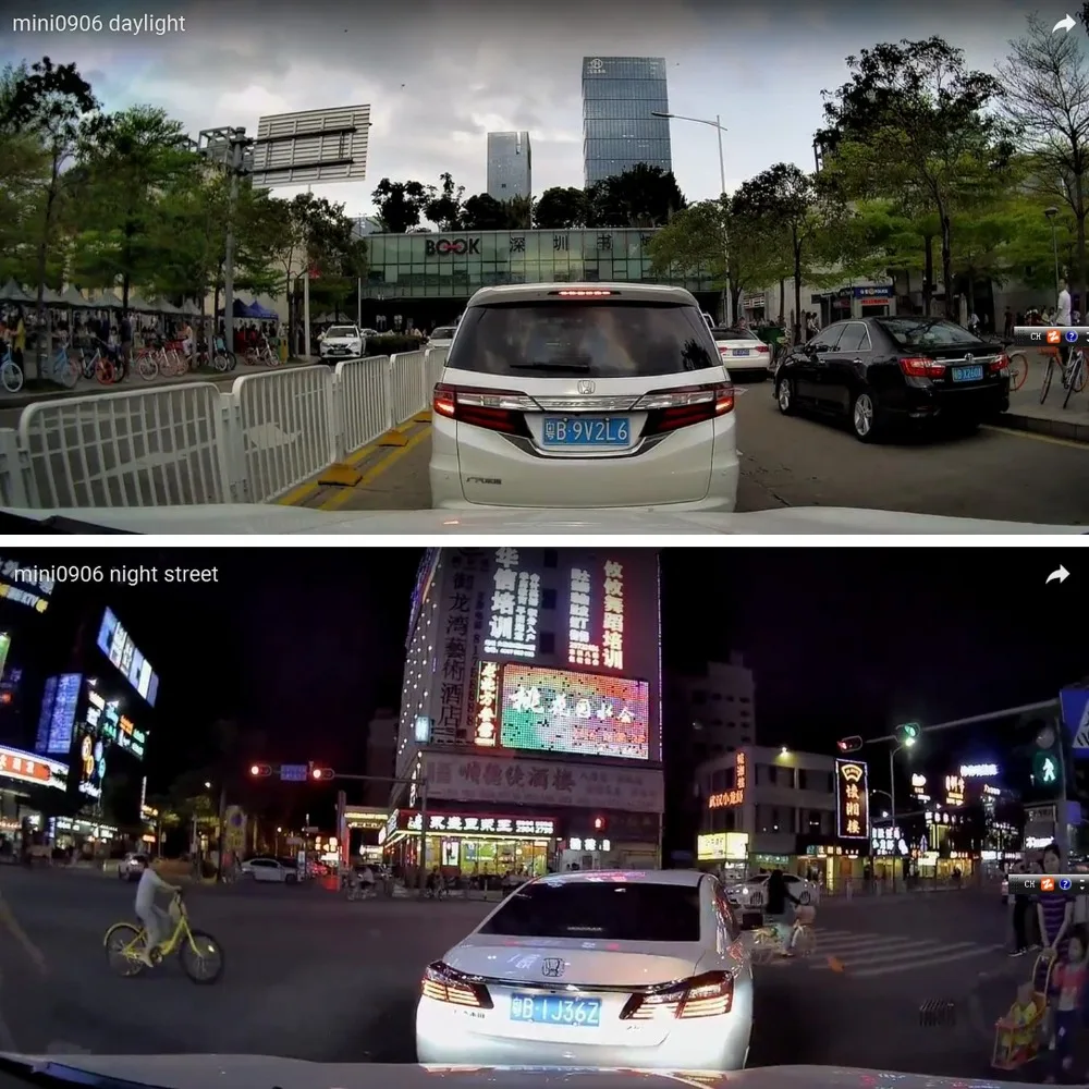 Blueskysea Оригинальный мини приборная панель 1080 P Dual Car регистраторы gps DVR Voiture