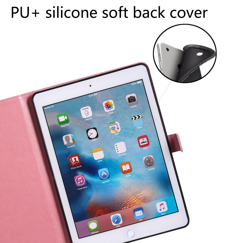 Чехол для iPad Pro 9 7 дюйма Air 2 1 Высококачественная мягкая задняя крышка из