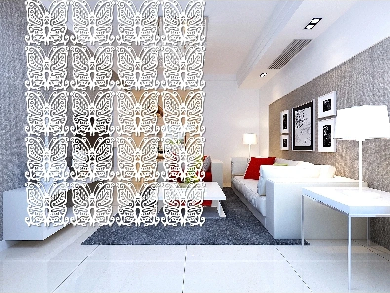 4 шт./лот оргстекло резные панели подвесной экран модная Гостиная полые подвесные