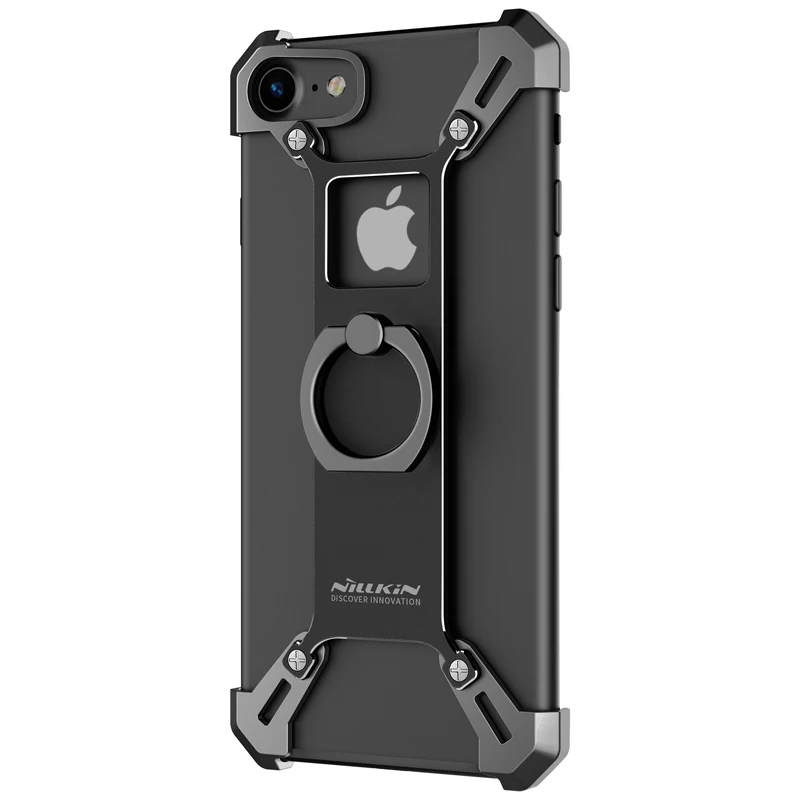 Чехол NILLKIN Barde для iPhone7 с металлическим покрытием, чехол-бампер с кольцом-подставкой для Apple iPhone 7, 4,7 дюймов, NILKIN Frame - Цвет: 1
