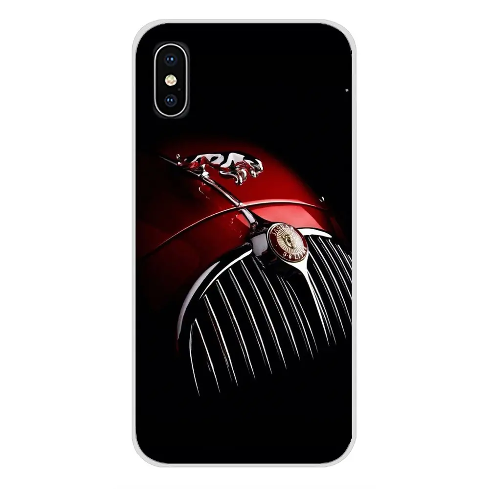 Для Apple iPhone X XR XS MAX 4 4S 5 5S 5C SE 6 6S 7 8 Plus ipod touch Jaguar Автомобильный логотип аксессуары