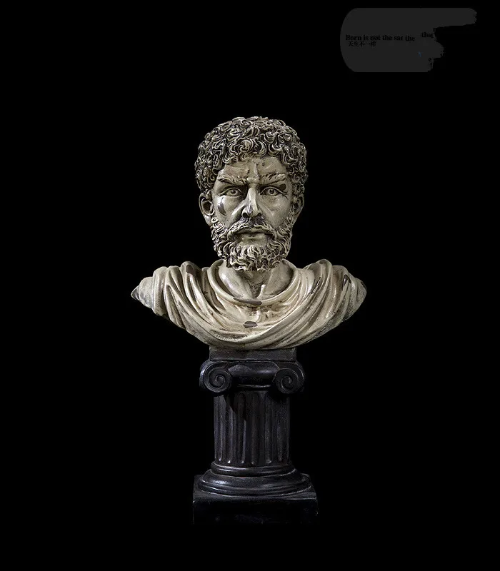 

Resin Greek And Roman Figure Sculpture Half-body Still Life Ornaments Software Home Decoration Crafts