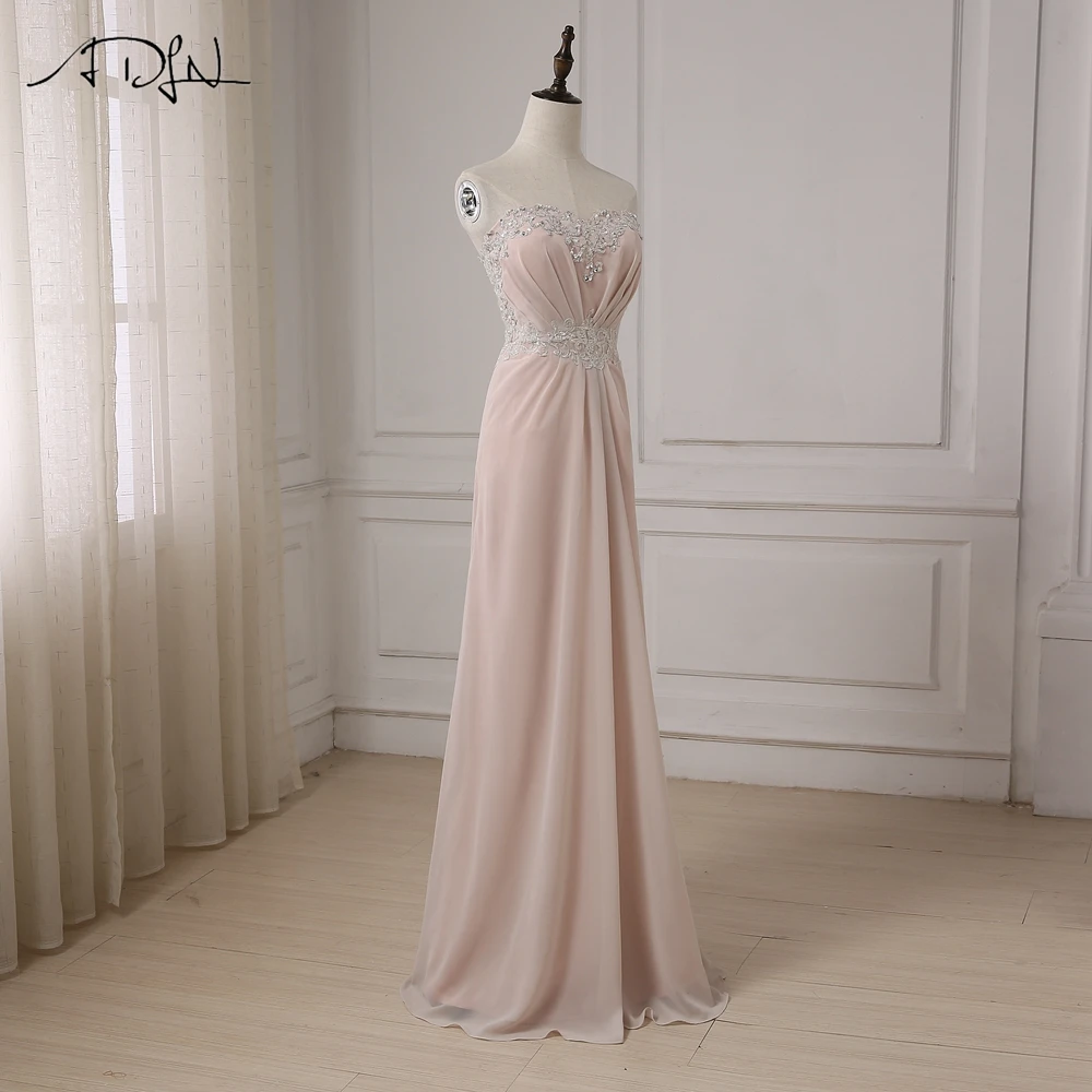 ADLN A Line длинное вечернее платье аппликации с бисером и блестками длиной до пола