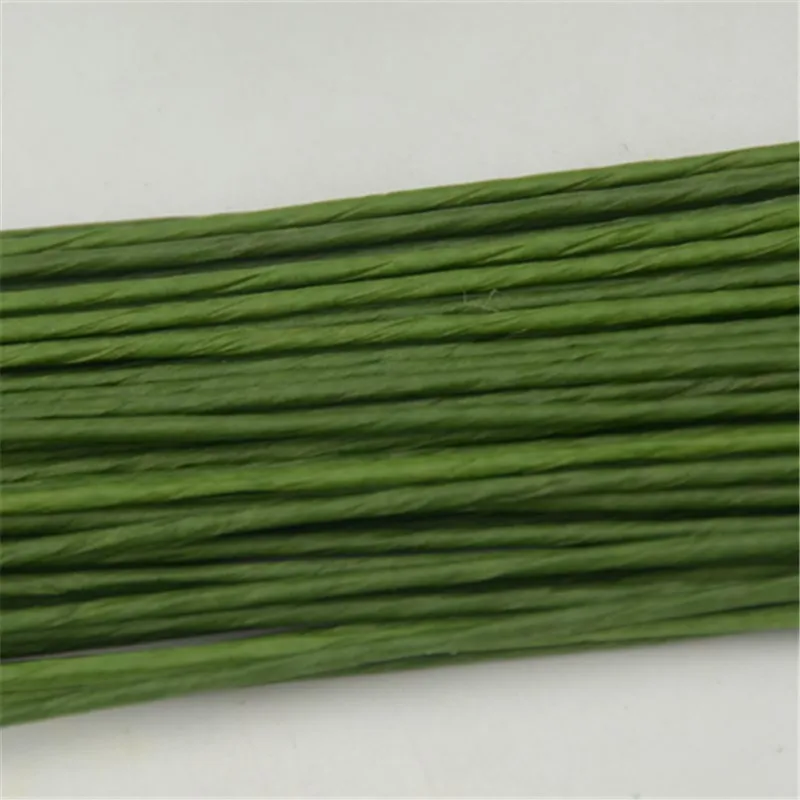 Green 25 шт./лот бумага, железо, проволока, используется для нейлоновых цветочных аксессуаров, сделай сам, венки, принадлежности для дома, свадебные украшения, гирлянды, аксессуары - Цвет: Green