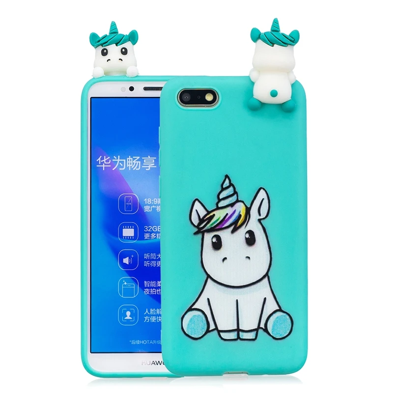 Чехол для Honor 7A, чехол для huawei Honor 7A dua-l22, милый силиконовый чехол с 3D пандой и единорогом для funda huawei Y5, чехол для женщин 5,45 дюймов - Цвет: 9