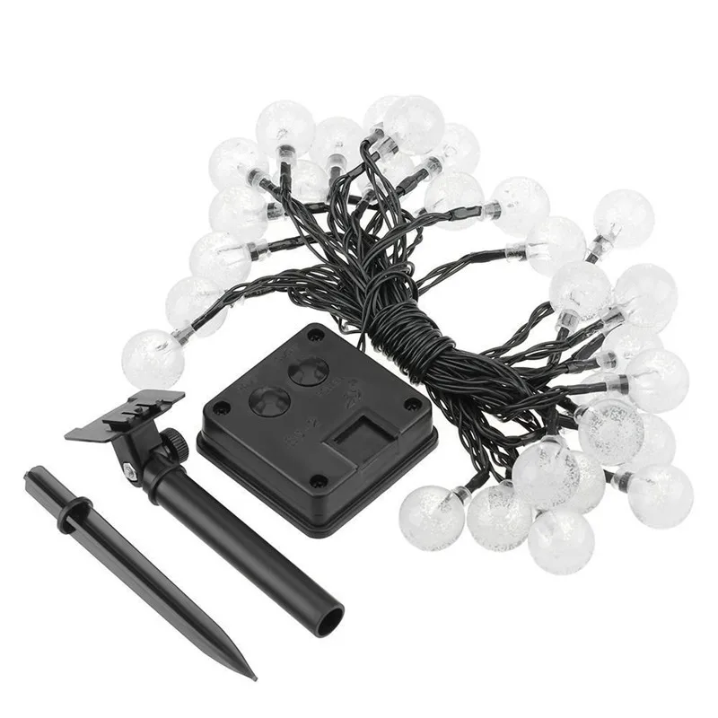 Солнечный 30 светодиодный Глобус гирлянда вечерние шар свет открытый