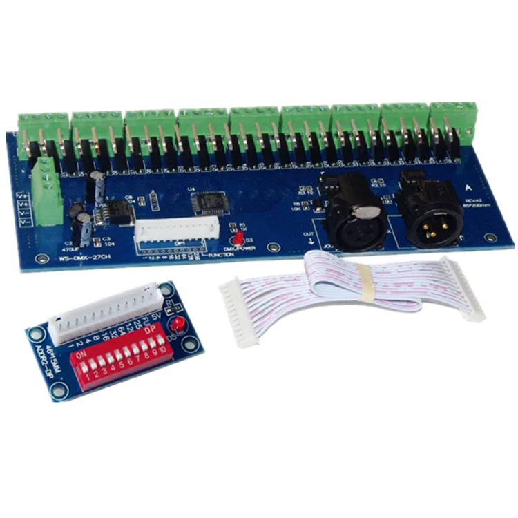 Прямая продажа с фабрики WS-DMX-27CH-DIPZ контроллер светового бара led dmx512 декодер точка