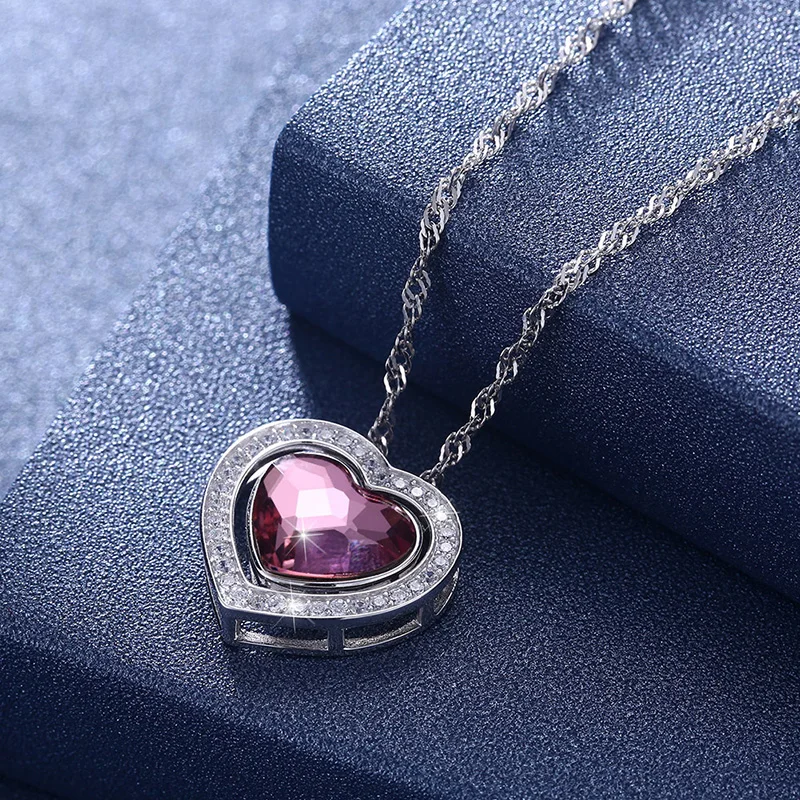 Цепочка с подвеской в виде сердца SWAROVSKI серебро 925 пробы | Украшения и аксессуары