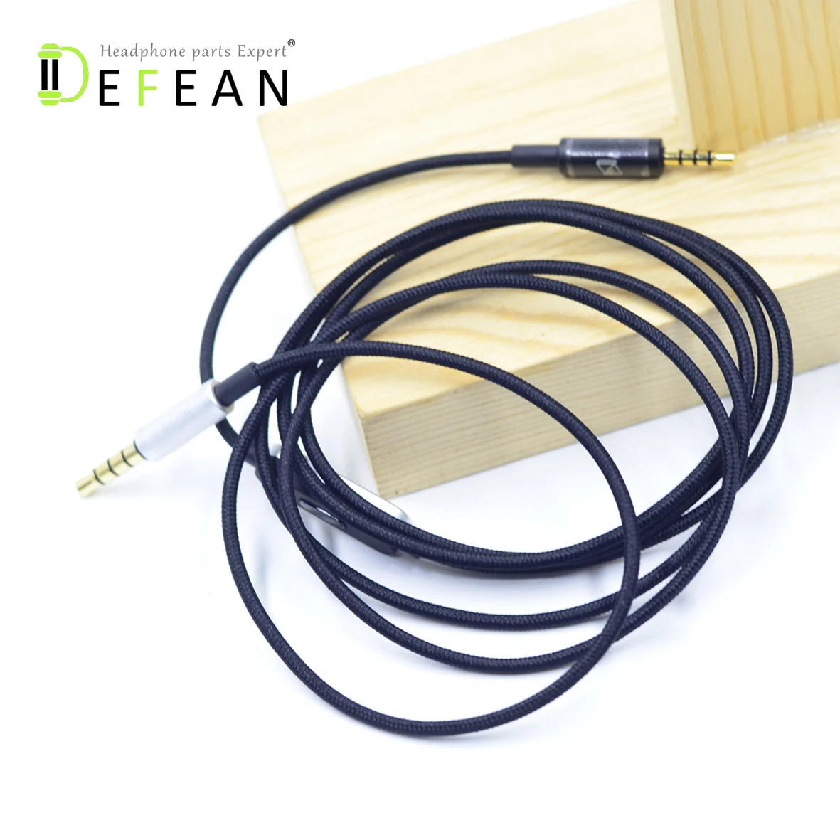 Сменный аудиокабель Defean провод с дистанционным управлением и микрофоном для