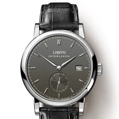 Item 2 Роскошные брендовые LOBINNI Switzerland мужские часы seagull автоматические механические мужские часы сапфир из натуральной кожи relogio L6013M-1 - Цвет: Item 2
