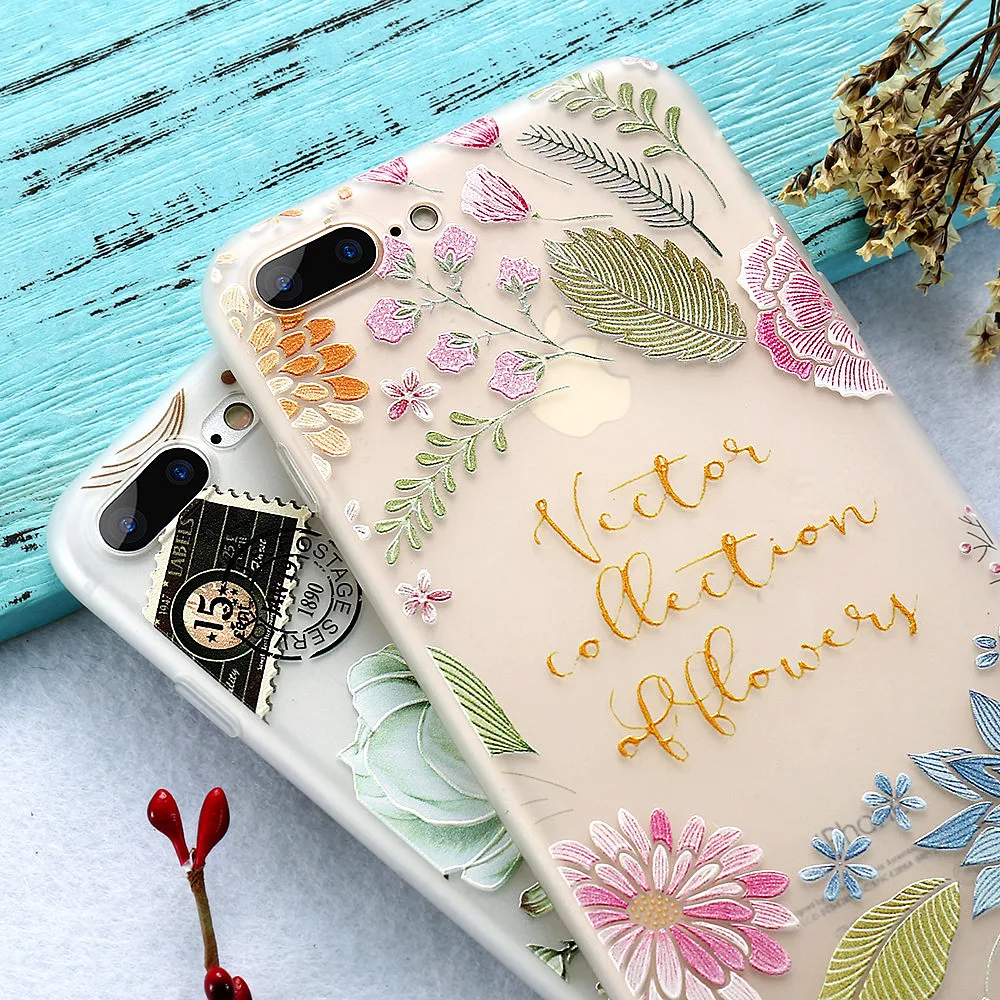 KISSCASE Flower Phone Case For Huawei Honor 9 Lite 10 V9 7X 8X 7A Soft Silicone Cover Nova 2 Plus 3 Girly Capa |