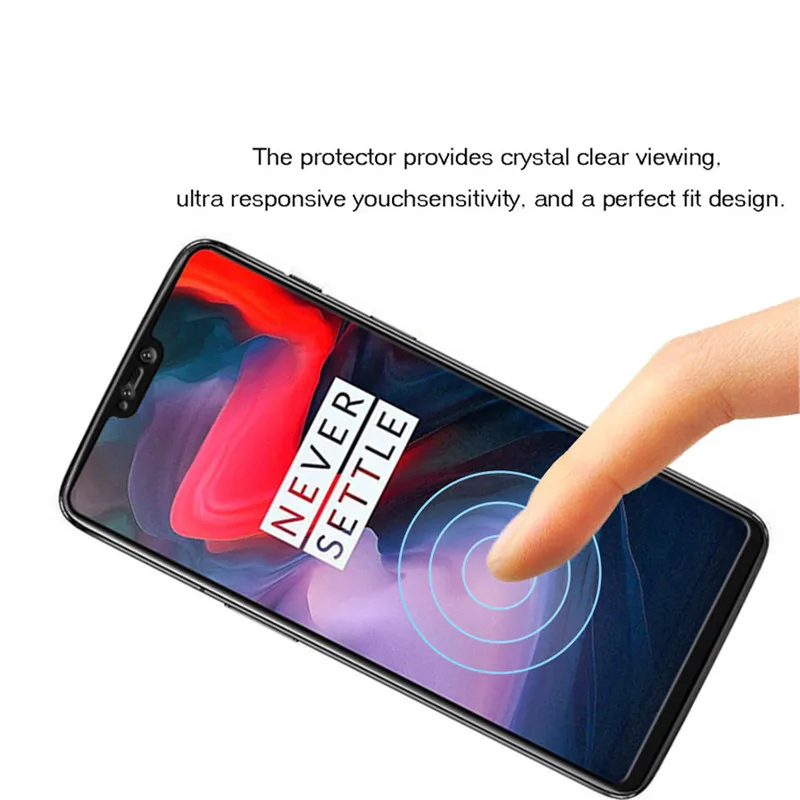 Защитное стекло Oneplus 6 закаленное с полным покрытием экрана для One plus 6|Защитные