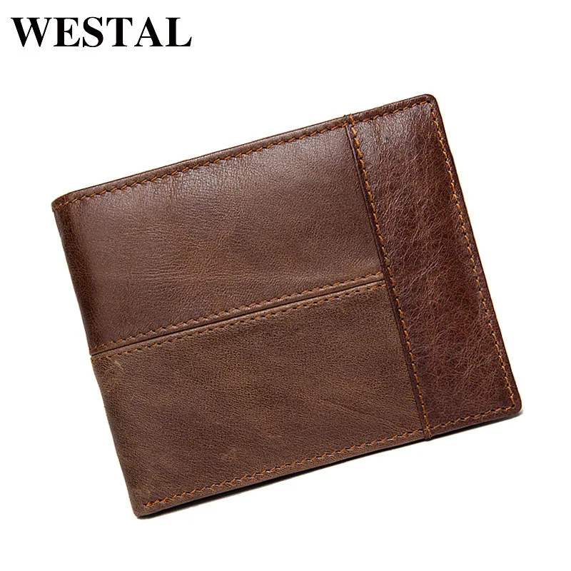 WESTAL Мода Удобный Мужской Кошелек Короткий Бумажник Монет Держатель Мужские